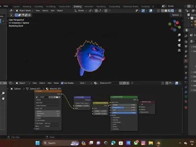 puffer fish poison Low-poly 3D model