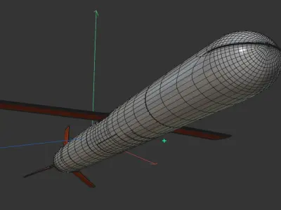 Tomahawk Land Attack Cruise Missile 3D model