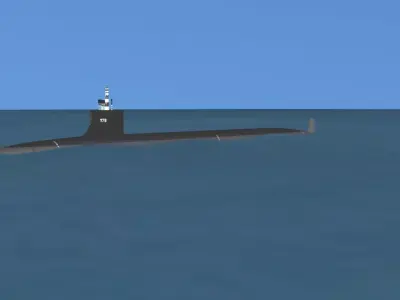 Virginia Class SSN 779 USS New Mexico 3D model