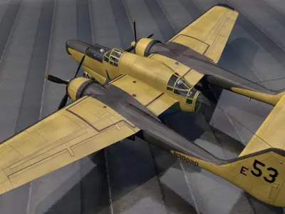 Northrop P-61 Fire Bomber 3D model