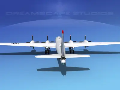 Boeing B-29 Superfortress V06 3D model