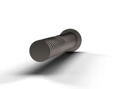 Dome Bolt Low-poly 3D model