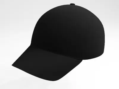 Black Cap Low-poly 3D model