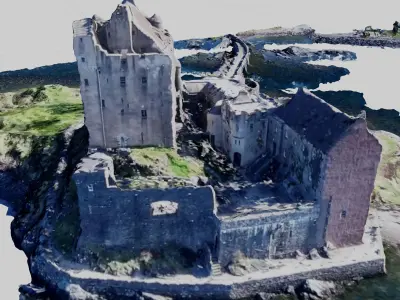 Photoscanned Scottish Castle 3D model