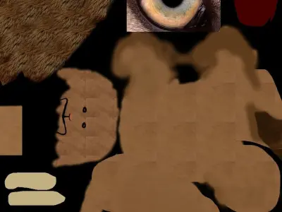 Lion 3d Lowpoly model Low-poly 3D model