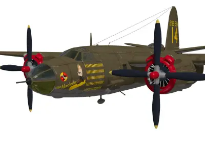 Martin B-26 Marauder 3D model