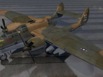 Northrop P-61A Black Widow 3D model
