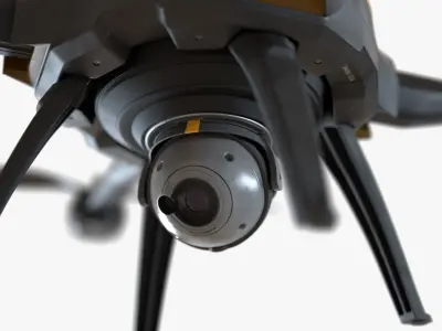 Drone flying 3D model