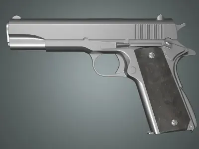 Pistol M1911 a1 3d Model 3D model