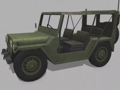 M151 MUTT Low-poly 3D model