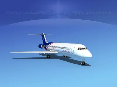 Douglas DC-9-30 Air Liberty 3D model