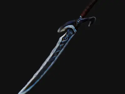 RPG Longsword Free low-poly 3D model