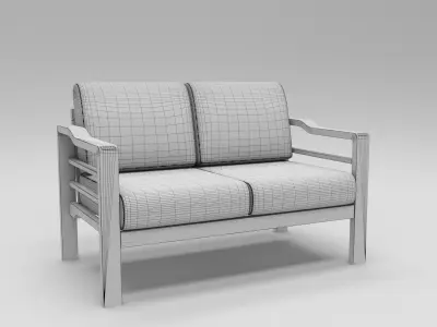 Simply comfortable sofa  Free 3D model