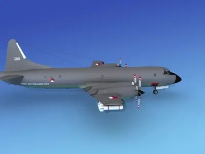 Lockheed P-3 Orion Netherlands 3D model
