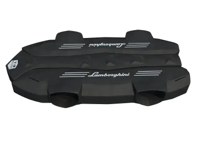 Black Engine Cover 3D 61 3D model