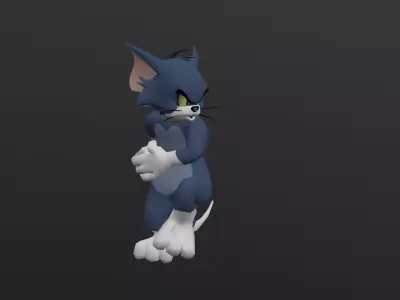 TOMC-026 Tom Cat Throwing Low-poly 3D model