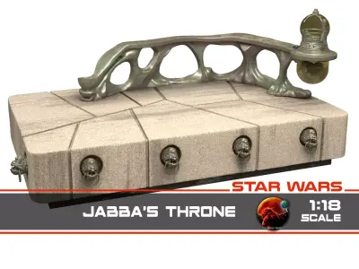 Jabbas Throne 1-18 scale Hasbro Kenner 3D print model