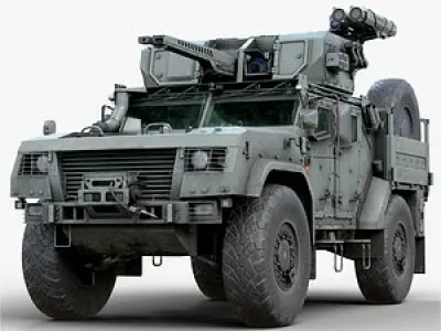 Titan Armored Car with Interior Realtime