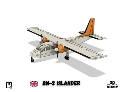 Britten-Norman BN-2 ISLANDER - Scalemodel - 3D printing 3D print model