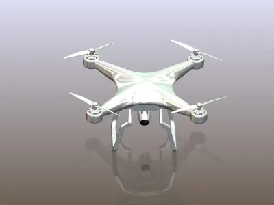 Research Drone Low-poly 3D model