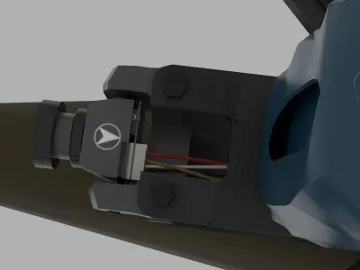 FPV kamikaze drone Low-poly 3D model