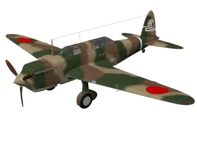 Ki32 Type 98 Light Bomber Mary 3D model