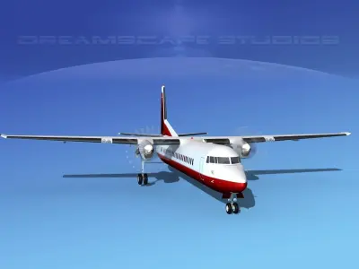 Fokker F-60 Corporate 4 3D model