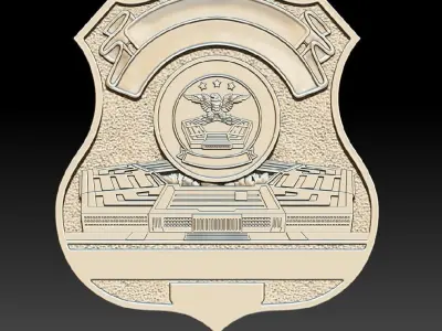 Military badge LABYRINTH 3D print model