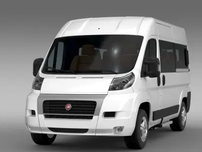 Fiat Ducato Panorama L2H2 2006-2014 3D model