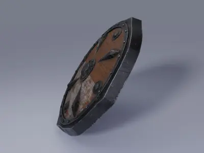 Old shield 3D model
