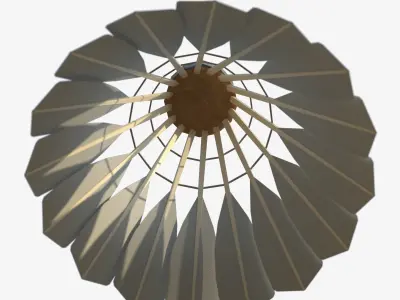 Badminton Shuttlecock Low-poly 3D model