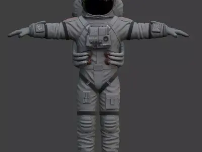 Realistic Astronaut Space Suit 3D model 15