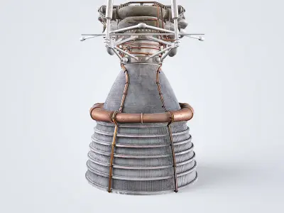 F1 Rocket Engine 3D model