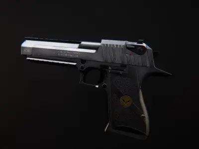 AAA Deagle Game Ready PBR Low-poly 3D model
