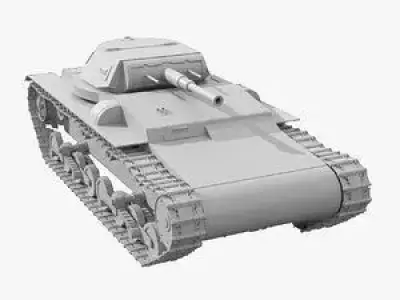 Carro de Combate Verdeja Tank 3D model