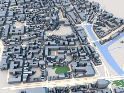 Cathedrale Notre-Dame dAmiens France 3D model