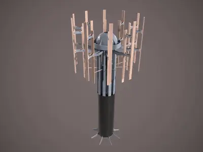 Deeping Sonar AQS-22 Low-poly 3D model