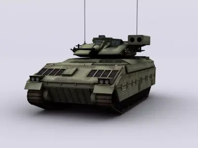 M2 Bradley Low-poly 3D model