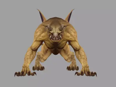 lion monster Low-poly 3D model