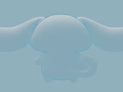 Cinnamoroll Low-poly 3D model