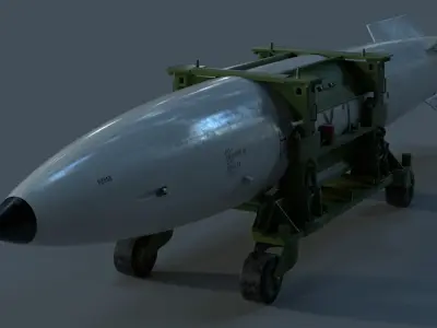 B43 nuclear bomb 3D model