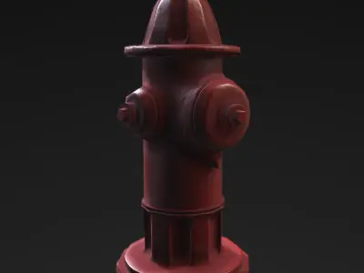 Hydrant - PBR Textures Low-poly 3D model