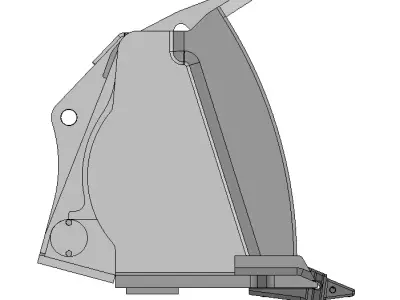 Slag bucket for Caterpillar 973K Loader 3D model