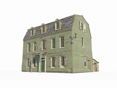 17th century architecture small building 3D model