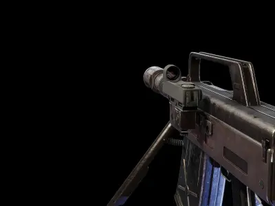 Ukrainian RG-1 Grenade Launcher Low-poly 3D model