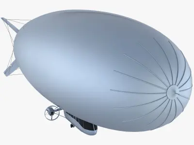 Blimp Airship v 1 3D model