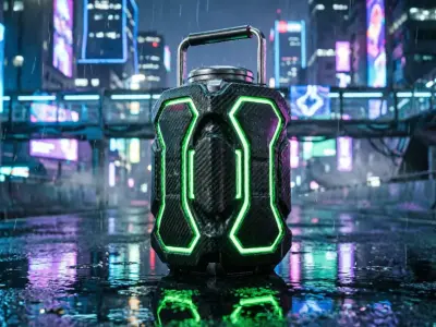Cyberpunk Resource Container  Power Up Crate Low-poly 3D model
