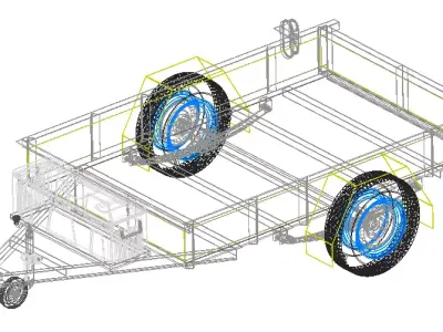 Trailer 750 kg 3D model