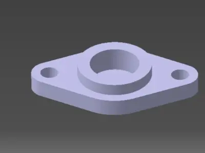bearings holder D22 B11 d8 3D print model