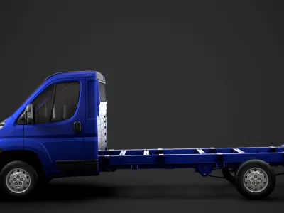 Fiat Ducato Chassis Truck Single Cab 4035WB 2014 3D model